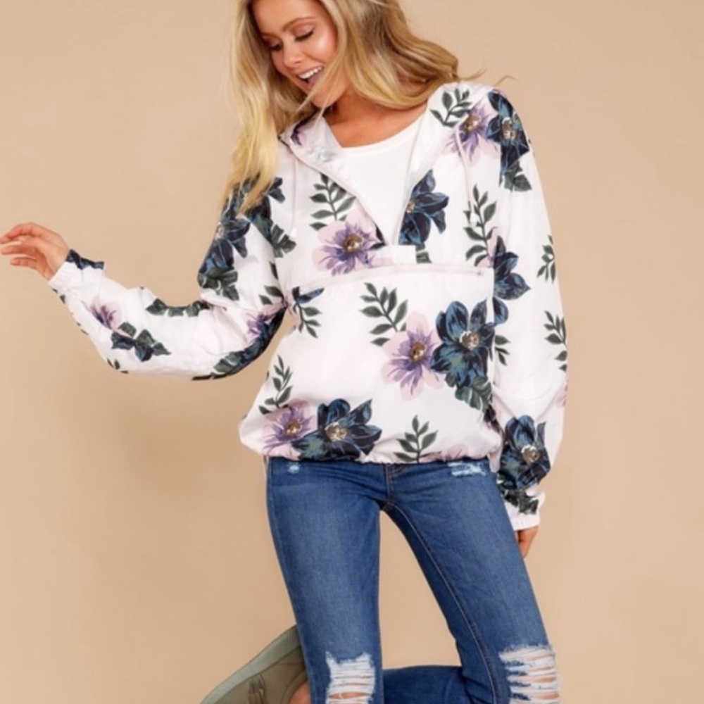 🌸FLORAL WINDBREAKER